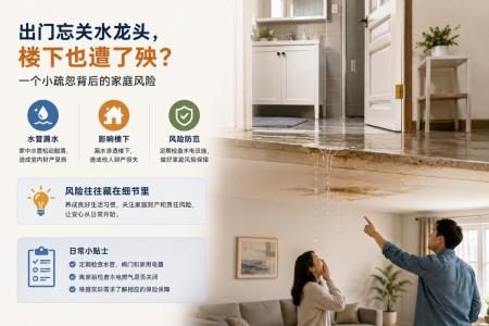 出门忘关水龙头，楼下也遭了殃？一个小疏忽背后的家庭风险