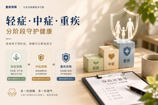 重疾险里的“轻症”和“中症”是什么？名字轻，不代表可以忽略