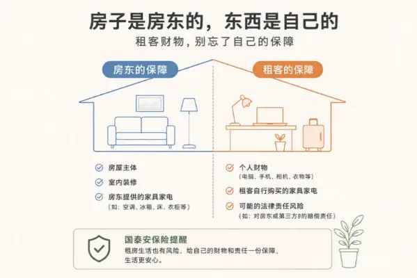 房东买了家财险，租客的电脑被烧坏也能赔吗？先分清“房子是谁的，东西是谁的”