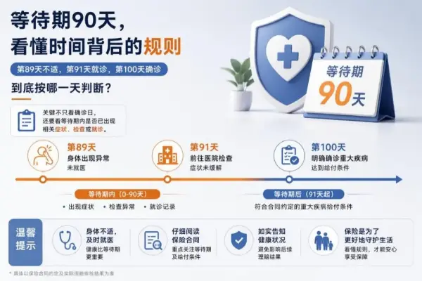 等待期第89天身体不舒服，第91天才确诊重疾：到底算哪一天？