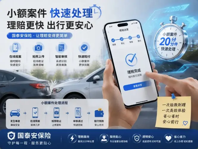 车险理赔中的小额案件为什么越来越快？从线上处理看服务变化